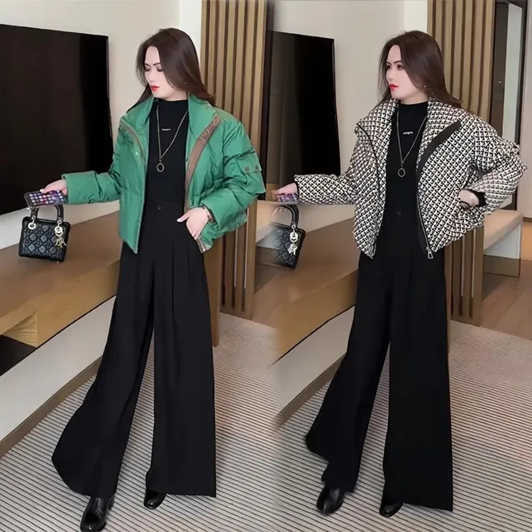 时尚棉服外套女2025秋冬季新款小个子洋气质显瘦短款保暖棉衣