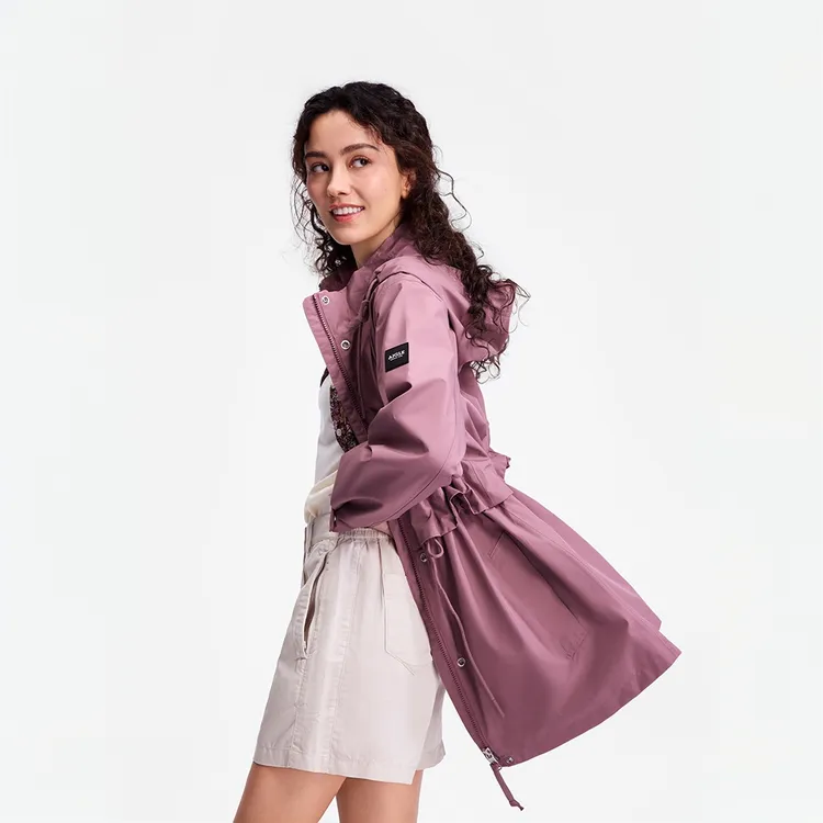 【25年秋冬新款】AIGLE艾高流光风GTX透汽户外连帽宽松夹克女BK65