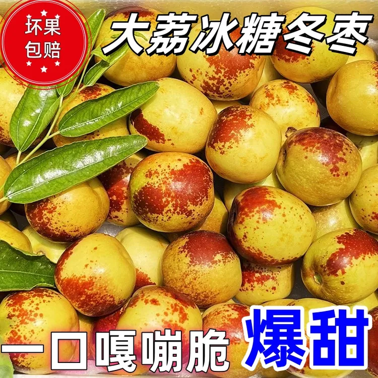 正宗陕西大荔冬枣冰糖冬枣脆甜青枣现摘现发新鲜孕妇水果产地直发