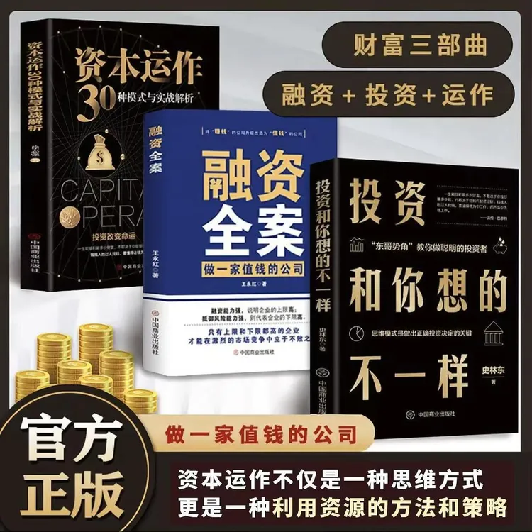 投资和你想的不一样 融资全案 资本运作30种模式