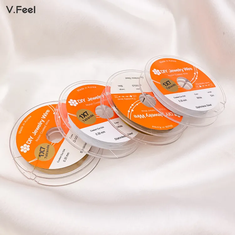 V.FEEL金丝软线保色钢丝线珍珠手工diy串珠手链项链珠宝饰品配件