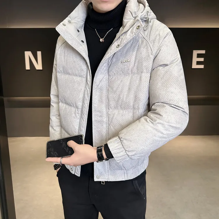 CATIA SELI设计感韩版休闲简约羽绒服新款冬季男士时尚高级感外套