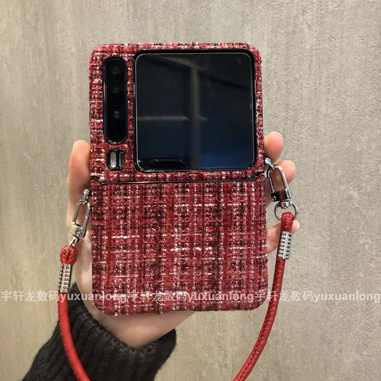 新年款红色适用华为puraX手机壳Pocket2折叠屏小米mixflip2荣耀2