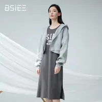 BSIEE/本涩字母卫衣套装裙韩版都市休闲宽松时尚