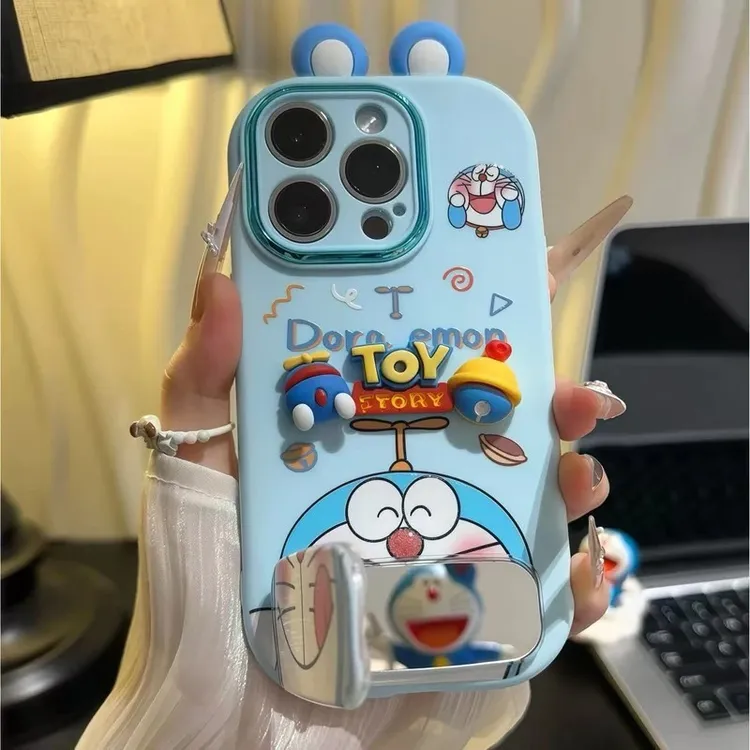 叮当猫公仔小胖妹适用苹果16/17手机壳iPhone15小米14vivoppo华为