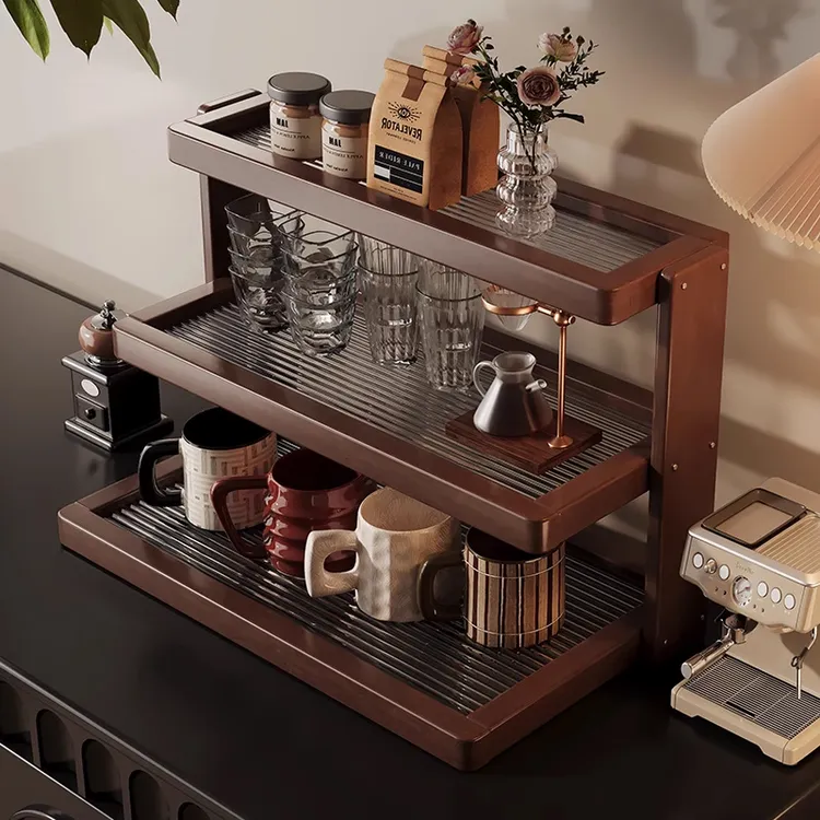 杯架置物架桌面杯子收纳架子餐桌台面茶杯水杯咖啡杯茶具放置展示