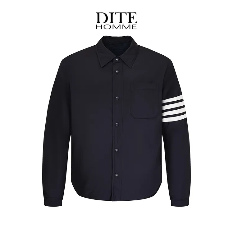 Dite男士四条杠秋季男秋季刺绣免熨烫防水加厚棉服男装外套