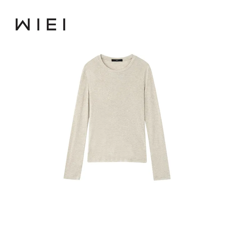 《WI EI》QQ糖*羊绒&莱赛尔_苣轻柔超弹M1U系慵懒多色T恤W25300168