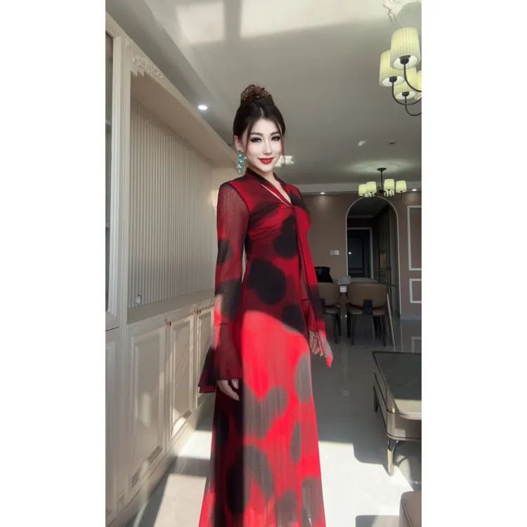 9833【古丽店铺包邮】新款时尚气质网红爆款显瘦女装连衣裙