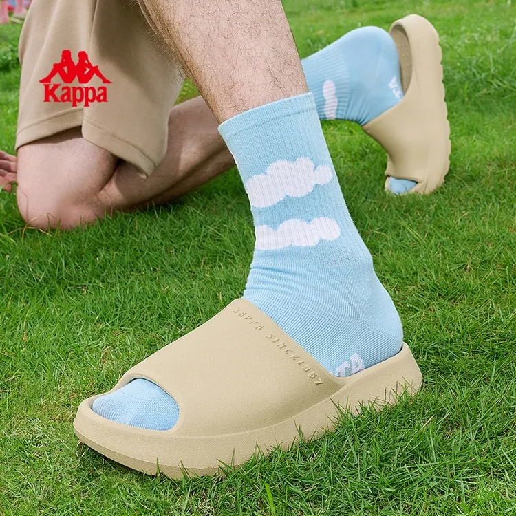Kappa男鞋拖鞋男2025夏季新款防滑户外软底轻便一字拖K0EX5LT27CJ