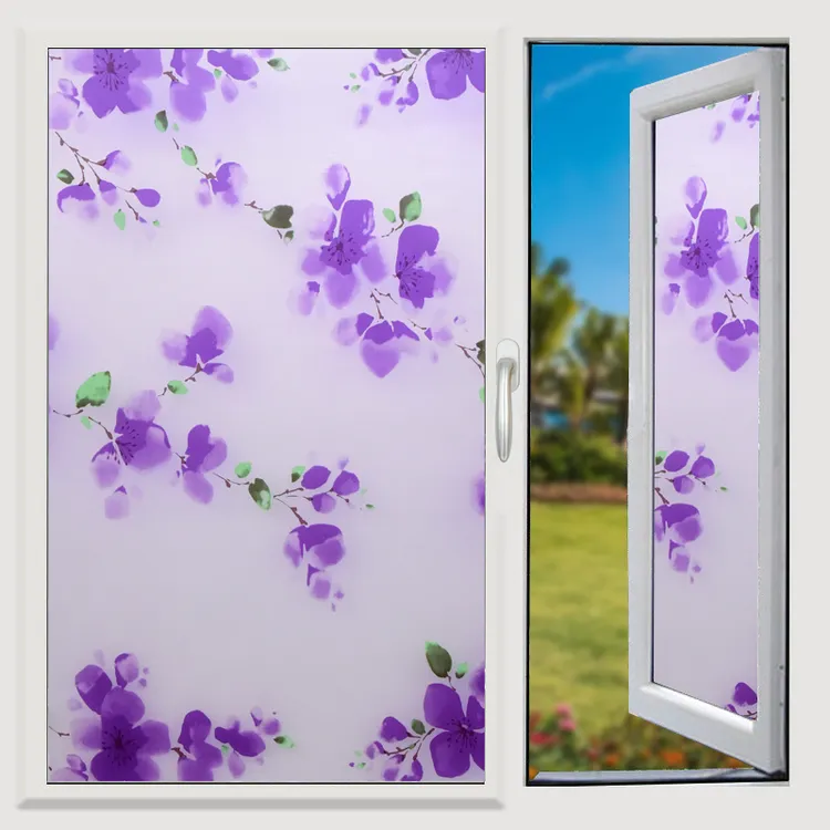 自粘磨砂玻璃贴纸卧室浴室透光不透明玻璃贴窗户阳台遮光防窥窗花