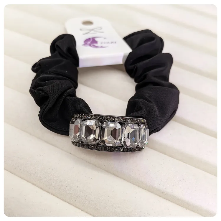 ZOUU高级韩版气质水钻头绳时尚大肠头饰马尾新款发绳百搭饰品