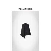 【RENATHING】单口袋垂感长袖衬衫