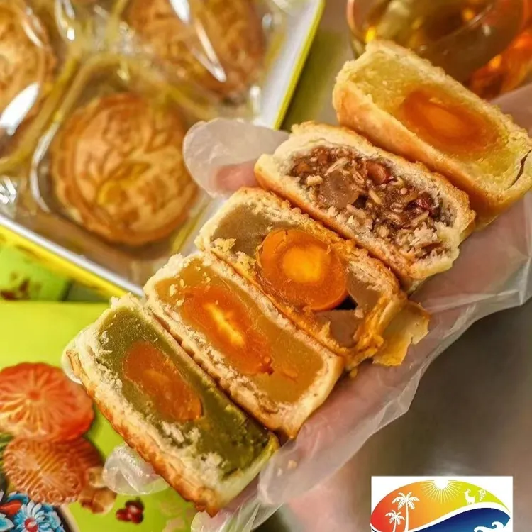 【4种口味随机发】馅中馅月饼肉松芋泥麻薯蛋黄馅中馅月饼