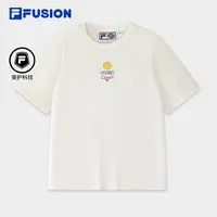 FILA斐乐正品女款春季宽松休闲运动T恤针织短袖衫T恤T11W524103