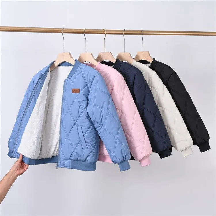 一体棉衣儿童棒球服男童保暖外套女童加中大童校服内胆冬季童装