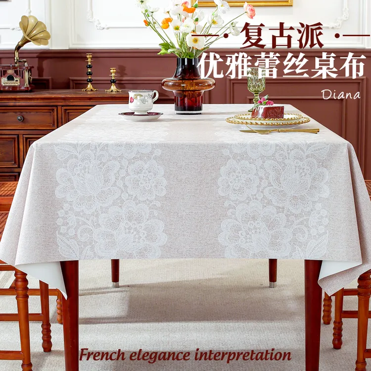 柔肤感PU长方形餐桌布茶几布桌台布防水防油防烫无味免洗高级感
