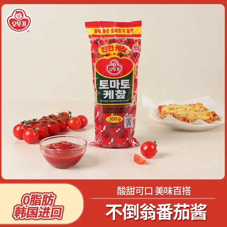 不倒翁德利番茄酱韩国进口调味品水果蔬菜沙拉早餐意面家用调味酱