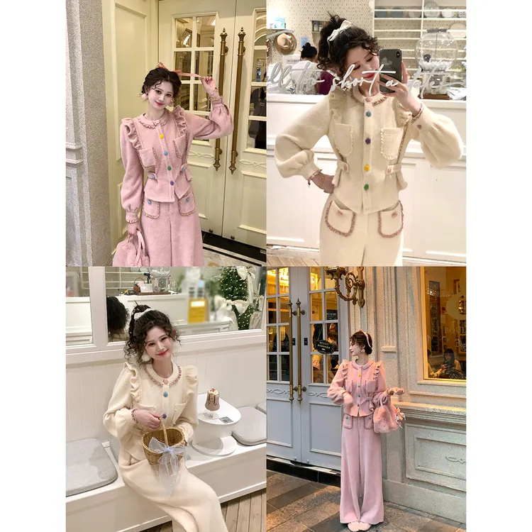 一生罗曼【甜美暖冬】法式复古休闲气质时尚小众设计长袖衬衫Y5679