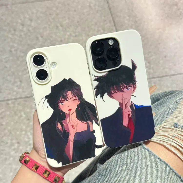 名侦探柯南情侣亮面果冻适用苹果iPhone12/13/14/15手机壳防摔8