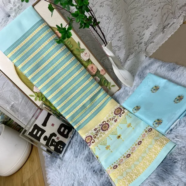 2026婉依新款布料泰式亮面织布裙配刺绣上衣 高级感满满 全套压衬