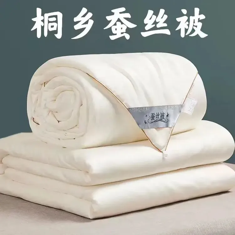 正宗高档纯手工蚕丝被100桑蚕丝加厚保暖秋冬被二合一被子母被芯