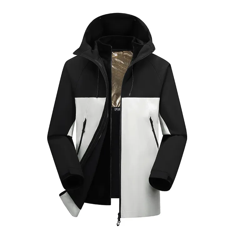 【库存清货】石墨烯三合一户外运动防风防水保暖冲锋衣情侣夹克