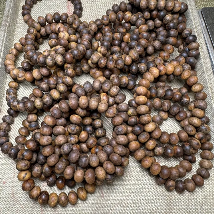 【粗抛款】印尼贡木，规格9/12-23颗算盘珠，满油汁秒沉，多样性发其一