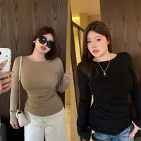 DMcc【前凸身形】解构美学褶皱收腰打底衫收腰显瘦塑形神器内搭上衣