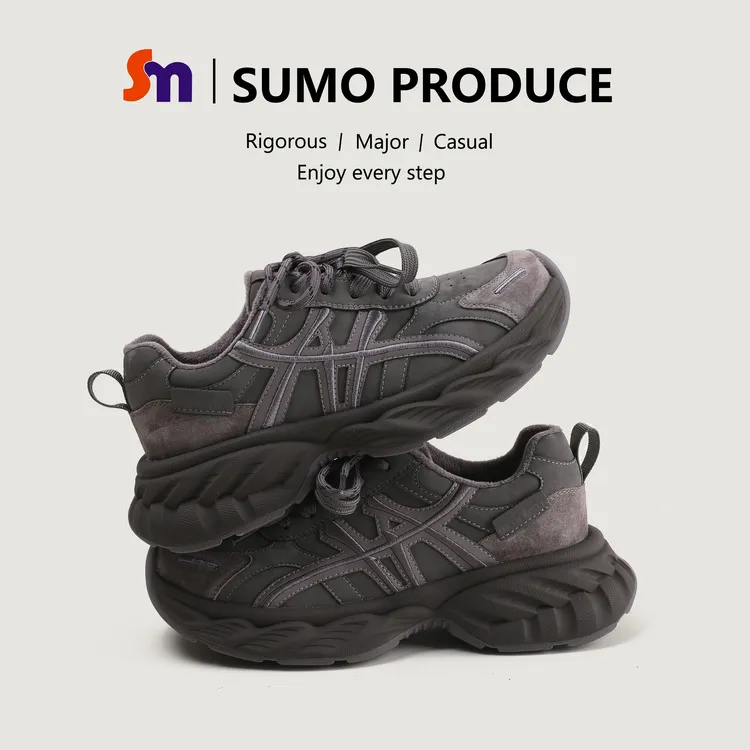 素陌冬季新款加绒老爹鞋女百搭厚底保暖休闲鞋时尚运动鞋增高8586