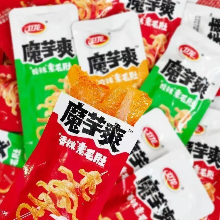 卫龙魔芋爽素毛肚散装称重香辣素毛肚麻辣味酸辣解馋休闲零食