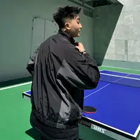 SANBAI叁佰【先锋男孩】美式校园风立领撞色拼接运动休闲外套夹克