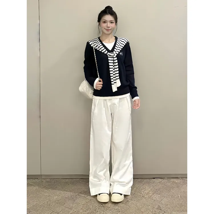 超火巨好看减龄穿搭一整套女秋季时尚慵懒风假两件牛仔裤两件套