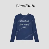 ChaxRmto斯斯25秋冬时尚百搭圆领长袖打底衫SD1A2319