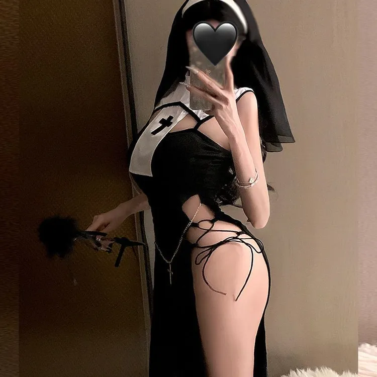 【桃跑鼠】新款二次元系列修女cosplay角色扮演制服性感睡衣套装