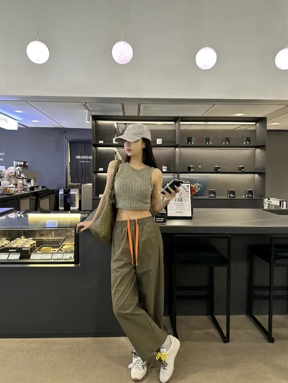 5089中高腰薄款休闲九分裤