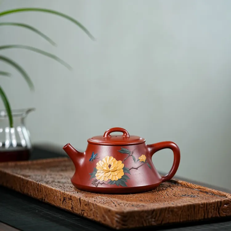 【品名】蝶恋花【容量】220CC 大红袍 范老师作品