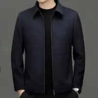 男士秋冬商务简约休闲百搭气质翻领夹克外套/4903