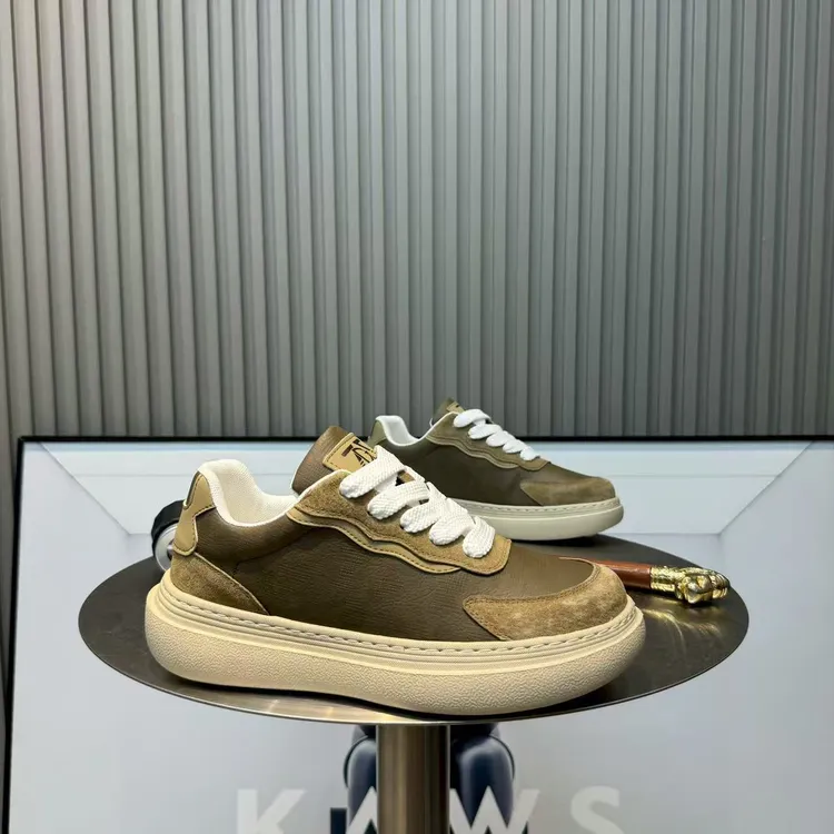 休闲鞋板鞋纯色复古厚底运动板鞋潮流休闲鞋男鞋秋季鞋子