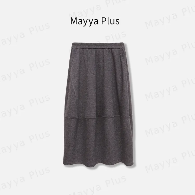 【纽约公园】Mayya Plus麦芽定制高腰气质流光风显瘦半身裙32546102