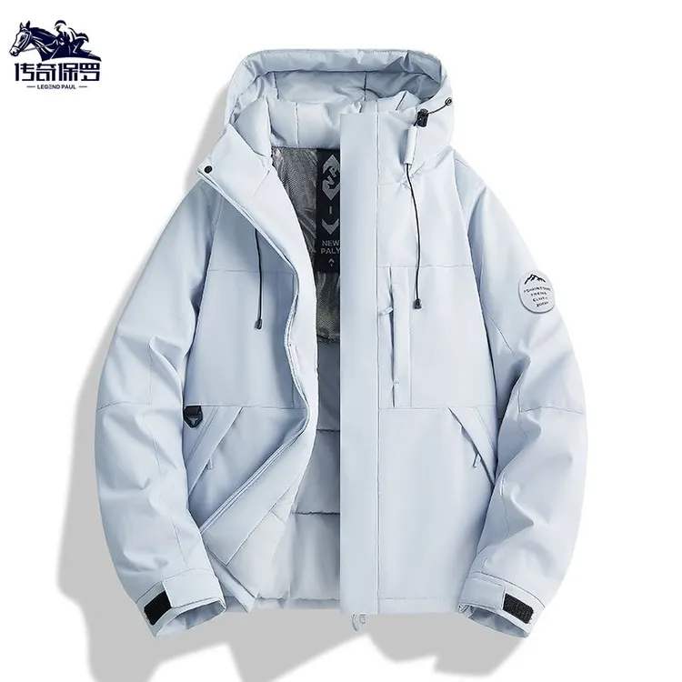 冲锋衣棉服男女同款冬季防风防水保暖外套棉袄冬季连帽防寒服潮流