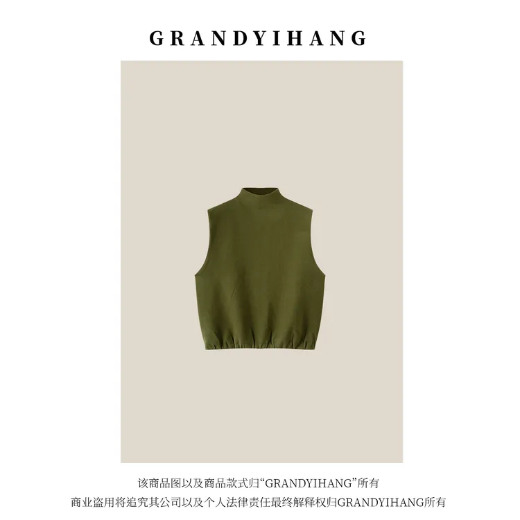 （艳姐推荐）秋冬新款简约气质经典百搭马甲25757