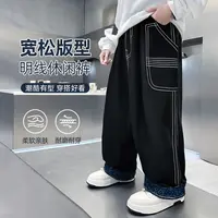 儿童裤子秋冬季男童休闲裤2025新款洋气时尚BQ25958N悠悠童话童装