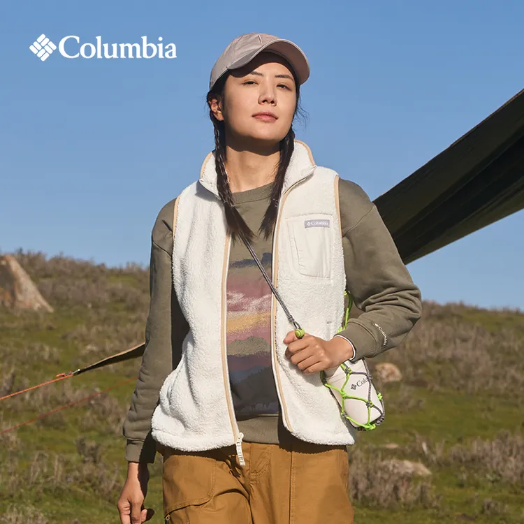 Columbia哥伦比亚户外女子抓绒衣旅行野营保暖运动背心马甲AR0688