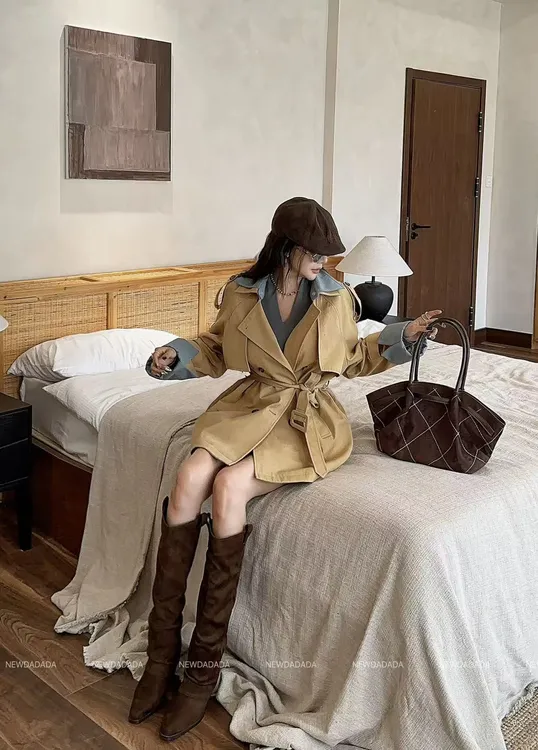 利达 NEW DADADA洋气百搭英伦风时尚休闲修身气质外套CHZ1444