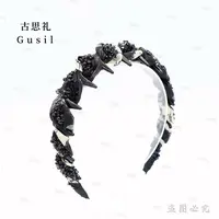 古思礼【青黎】韩系低调碎花拼色通勤百搭高颅顶发箍GS7805