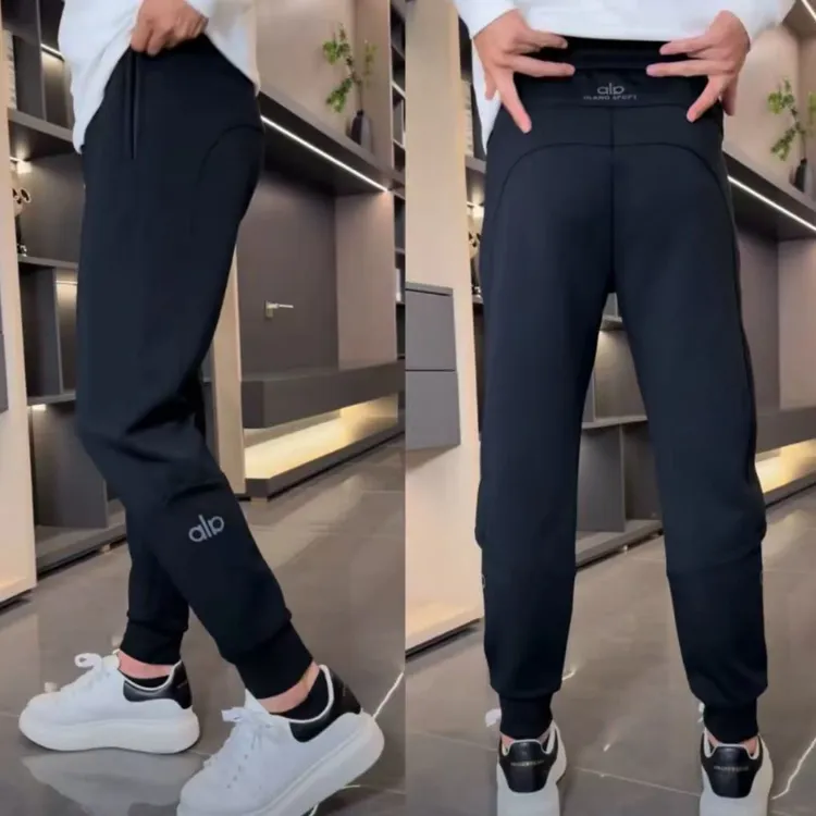冬季新款简约百搭束脚休闲裤男高档宽松显瘦长裤时尚运动卫裤