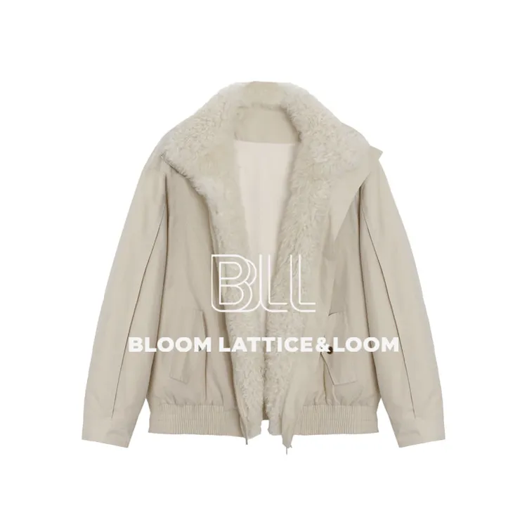 PCNY不理理“森屿绒语”宽松托卡毛领鹅绒服炸街款派克服鹅绒外套