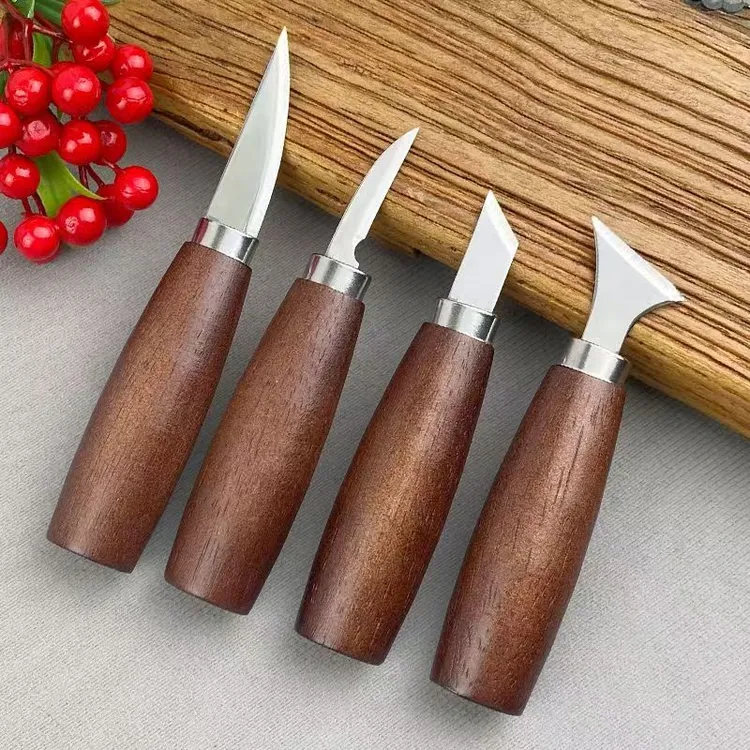 雕刻刀木工雕刻手工DIY削木刀弯刀木雕挖勺工具木刻