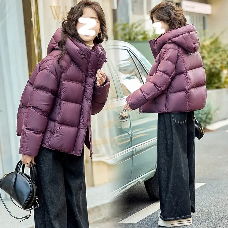 韩版超好看短款棉服女冬季2025新款小个子连帽面包服加厚棉袄外套